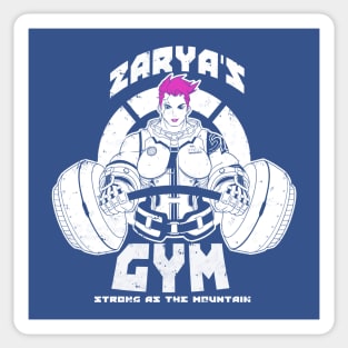 Zarya's gym Sticker